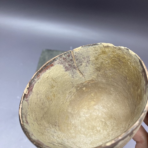 古玩陶瓷文化期彩陶幾何紋杯真品鑒賞圖
