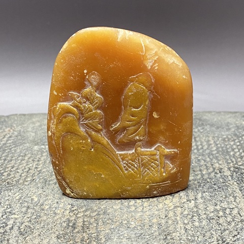 古玩陶瓷建國初·黃石雕件拍賣，當(dāng)前價格389元