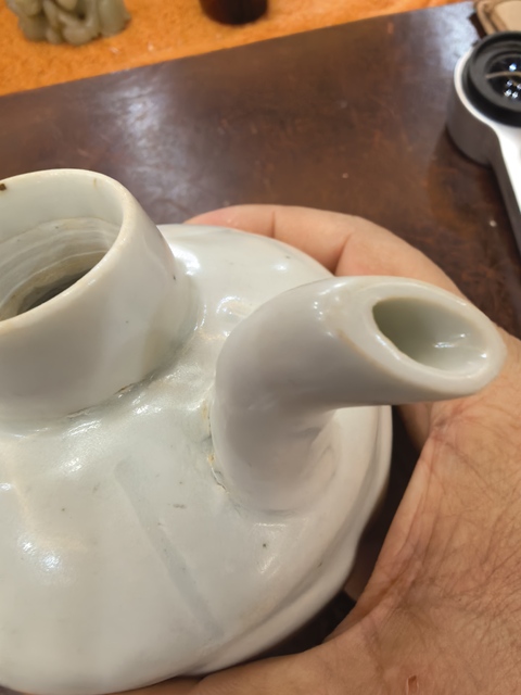 古玩陶瓷青白釉執(zhí)壺真品鑒賞圖