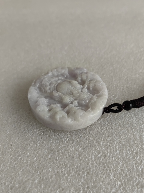 古玩玉器天然翡翠“財神牌”拍賣,當前價格480元