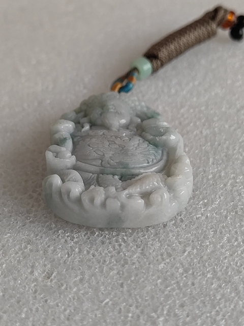 古玩玉器天然翡翠“財神掛件”拍賣，當(dāng)前價格350元