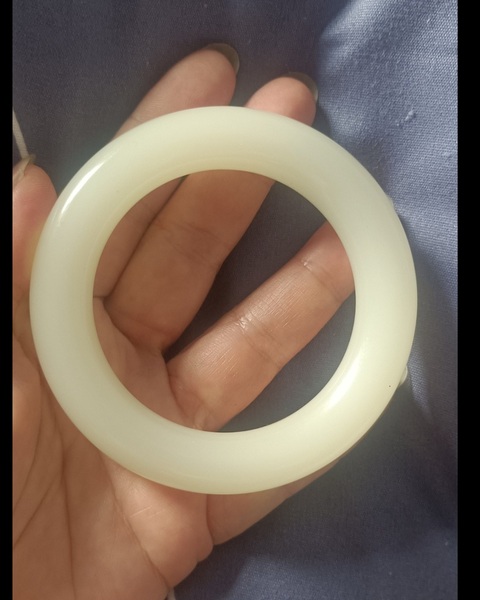 古玩玉器“乳化玻璃”手鐲真品鑒賞圖