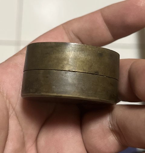 古玩雜項金石文墨盒真品鑒賞圖