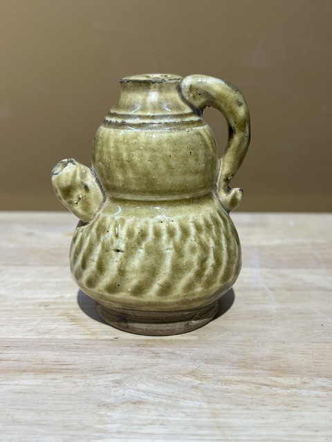 古玩陶瓷唐·壽州窯葫蘆執壺拍賣，當前價格3980元