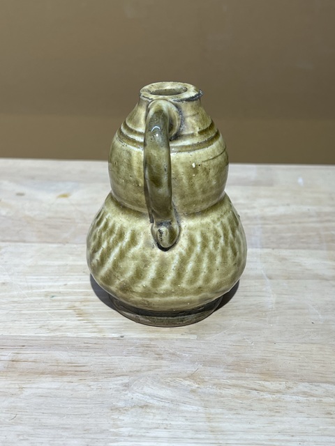 古玩陶瓷唐·壽州窯葫蘆執壺拍賣，當前價格3980元