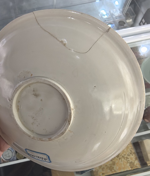 古玩陶瓷定窯白瓷刻花盤真品鑒賞圖