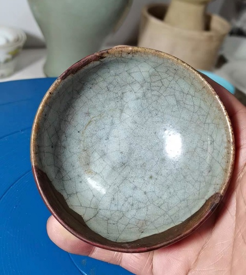 古玩陶瓷鈞瓷盞真品鑒賞圖