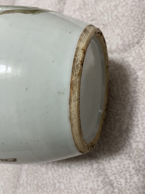 古玩陶瓷粉彩人物東瓜罐真品鑒賞圖