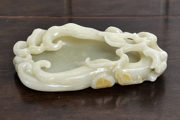 古玩玉器和田玉雕“福壽筆洗”真品鑒賞圖