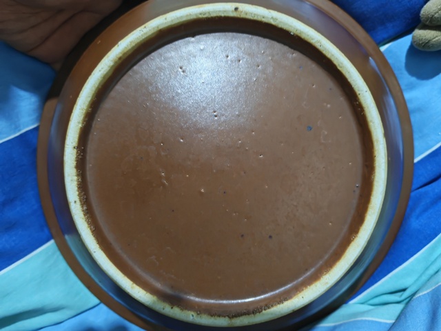 古玩陶瓷紫金釉青花花卉紋折沿盆真品鑒賞圖