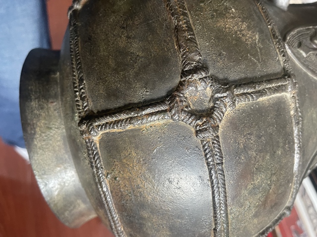 古玩銅器獸耳尊真品鑒賞圖