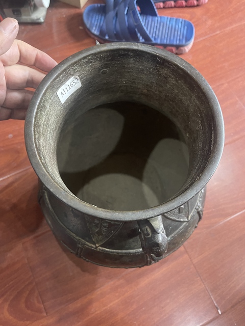 古玩銅器獸耳尊真品鑒賞圖