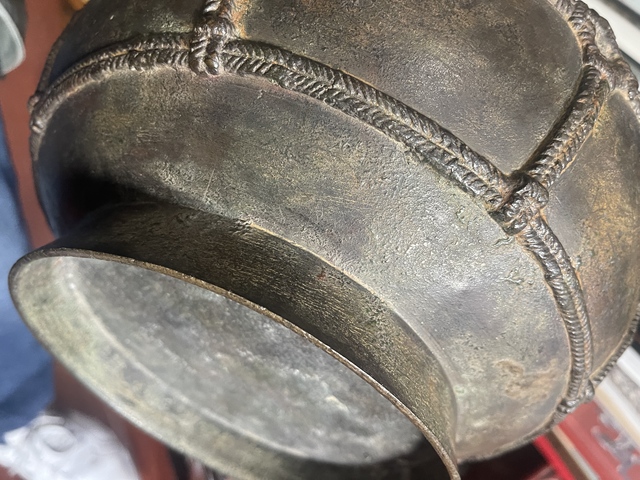 古玩銅器獸耳尊真品鑒賞圖