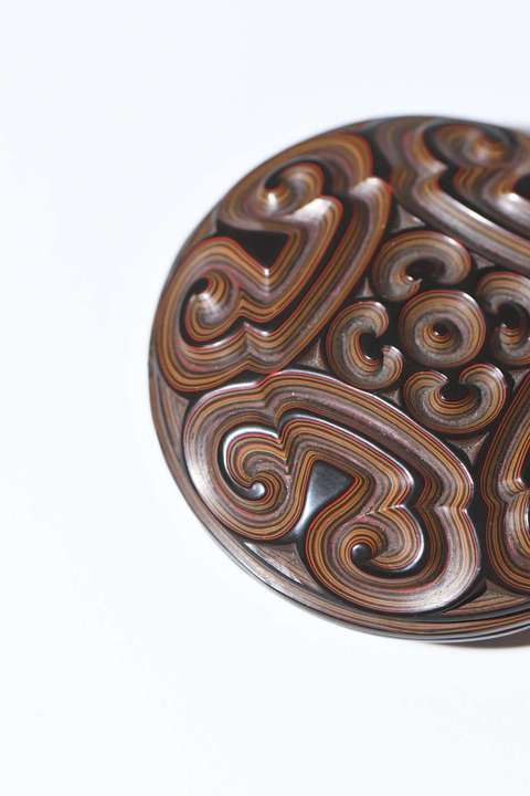 古玩雜項(xiàng)剔犀香盒真品鑒賞圖