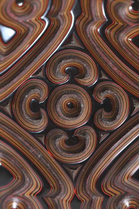 古玩雜項(xiàng)剔犀香盒真品鑒賞圖