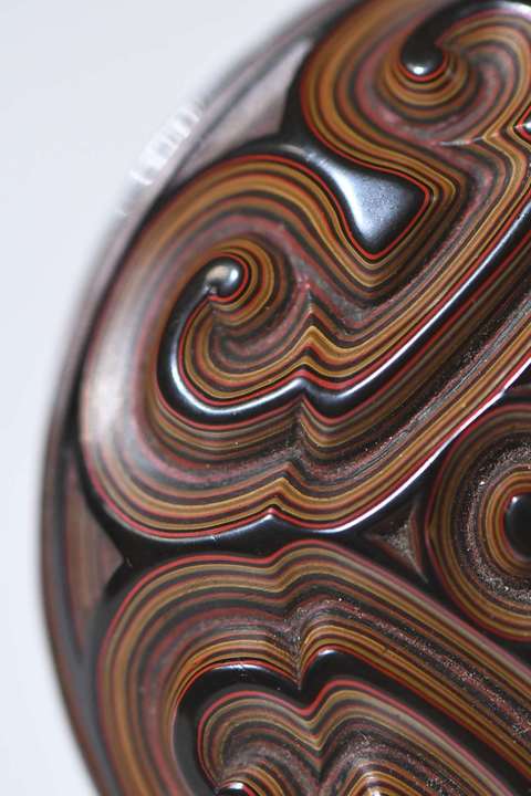 古玩雜項(xiàng)剔犀香盒真品鑒賞圖