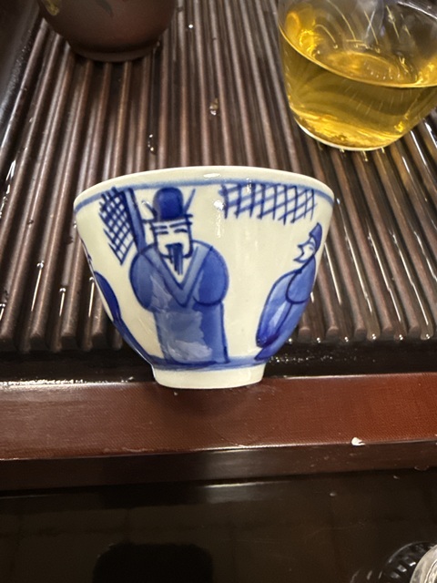 古玩陶瓷人物紋青花杯拍賣,當前價格4999元