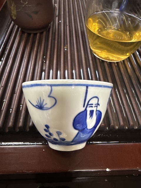 古玩陶瓷人物紋青花杯拍賣,當前價格4999元