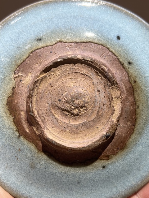 古玩陶瓷元·鈞窯盞托（不含茶盞）真品鑒賞圖