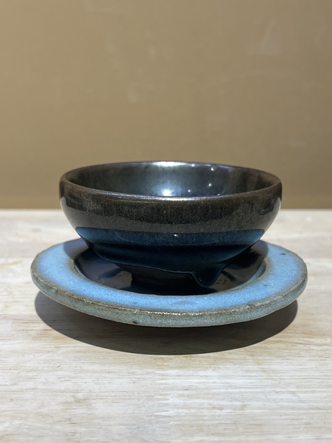 古玩陶瓷元·鈞窯盞托（不含茶盞）真品鑒賞圖