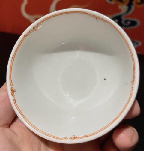 古玩陶瓷廣琺瑯人物紋杯真品鑒賞圖