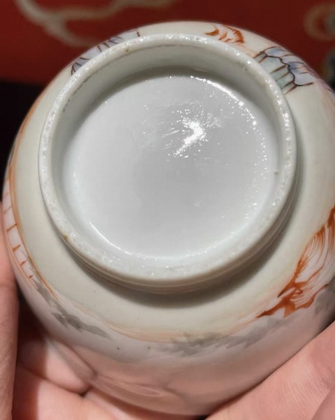 古玩陶瓷廣琺瑯人物紋杯真品鑒賞圖