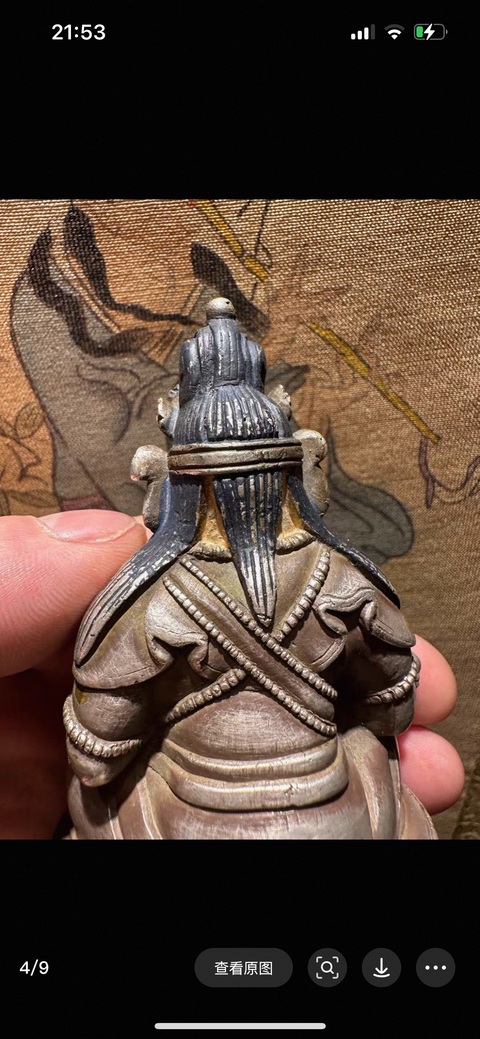 古玩銅器黃財(cái)神真品鑒賞圖