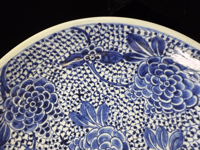 古玩陶瓷牡丹紋青花盤拍賣,當(dāng)前價格8000元