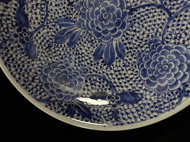 古玩陶瓷牡丹紋青花盤拍賣,當(dāng)前價格8000元