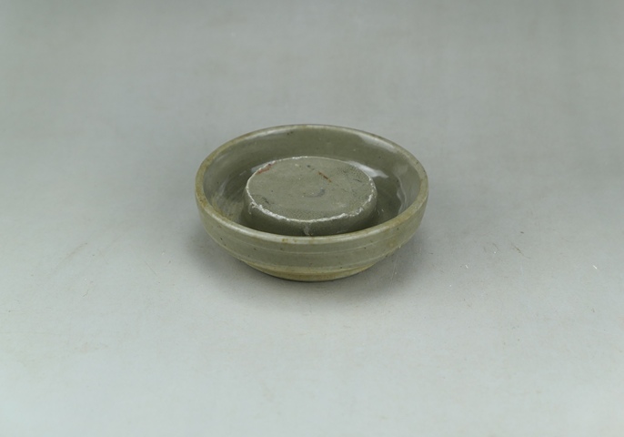 古玩陶瓷明代.龍泉窯青瓷圓柱洗(罕見文房器)拍賣,當前價格33元