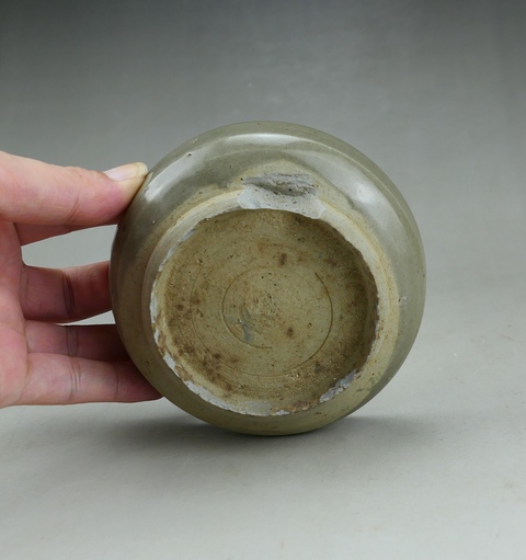 古玩陶瓷明代.龍泉窯青瓷圓柱洗(罕見文房器)拍賣,當前價格33元