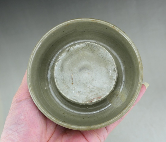 古玩陶瓷明代.龍泉窯青瓷圓柱洗(罕見文房器)拍賣,當前價格33元