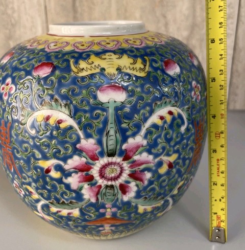 古玩陶瓷民國 粉彩罐真品鑒賞圖