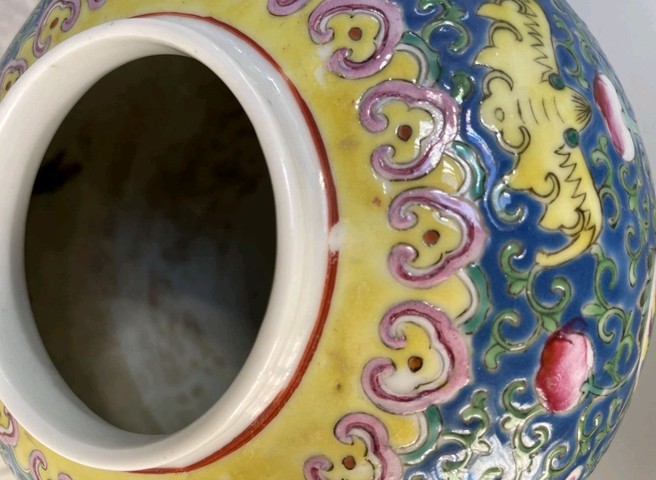 古玩陶瓷民國 粉彩罐真品鑒賞圖