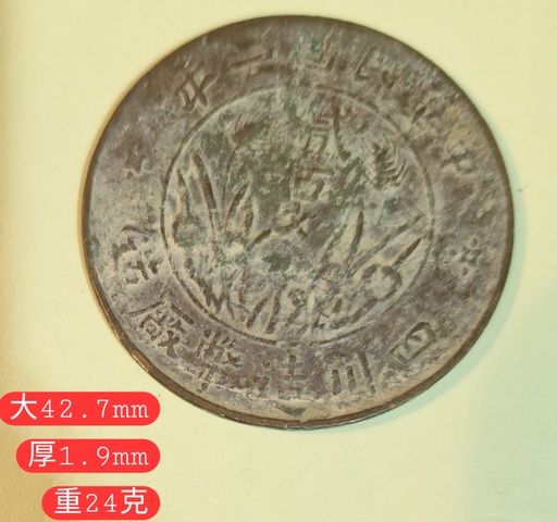 古玩錢幣四川二百文真品鑒賞圖