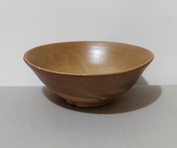 古玩陶瓷明代茶葉末釉茶碗拍賣，當前價格76元