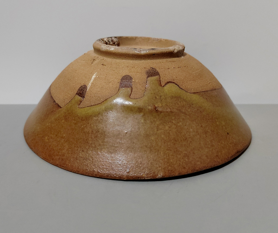 古玩陶瓷明代茶葉末釉茶碗拍賣，當前價格76元