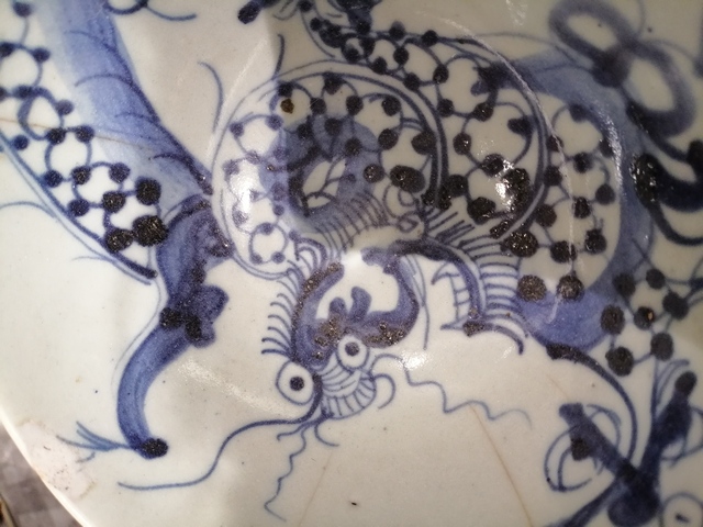 古玩陶瓷清雍正?過墻龍紋碗拍賣，當前價格800元