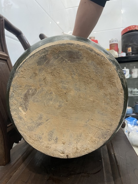 古玩陶瓷漢鋪首陶瓶真品鑒賞圖