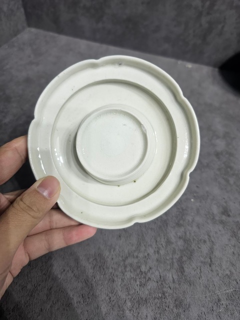 古玩陶瓷青白釉盞和托真品鑒賞圖