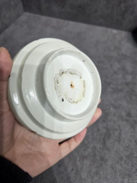 古玩陶瓷青白釉盞和托真品鑒賞圖