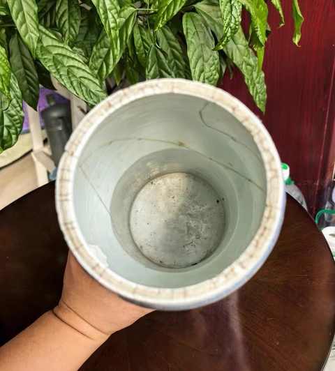 古玩陶瓷青花人物故事紋半截花觚真品鑒賞圖