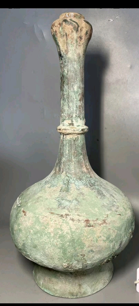 古玩銅器銅瓶真品鑒賞圖