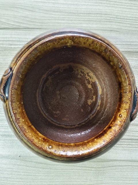 古玩陶瓷醬釉雙系罐真品鑒賞圖