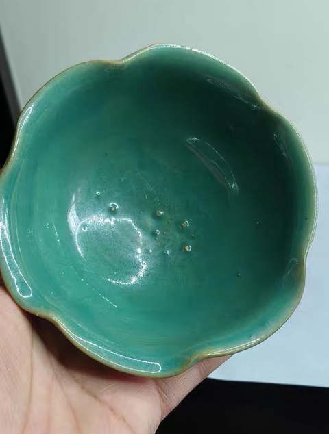 古玩陶瓷華寧窯花口碗真品鑒賞圖