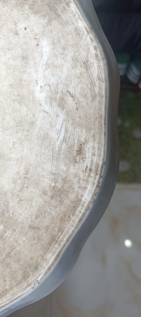 古玩陶瓷淺絳彩山水人物茶盤真品鑒賞圖