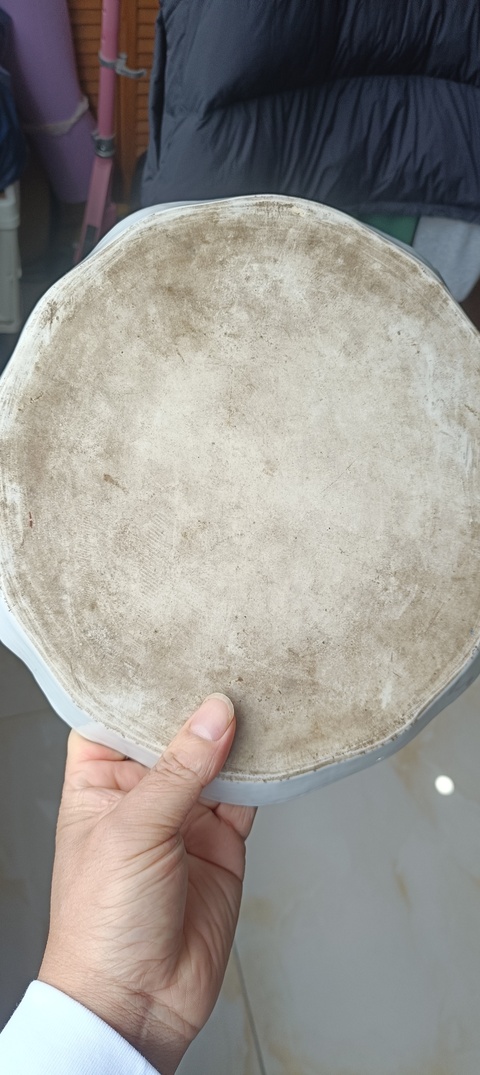 古玩陶瓷淺絳彩山水人物茶盤真品鑒賞圖