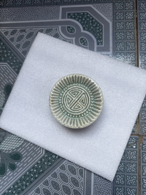 古玩陶瓷吉語紋糕點印模真品鑒賞圖