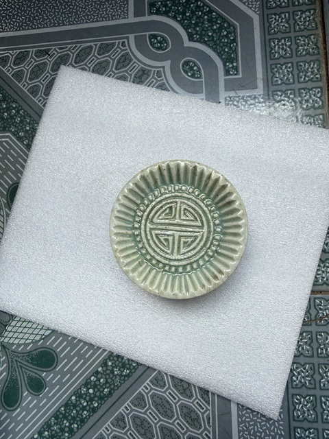 古玩陶瓷吉語紋糕點印模真品鑒賞圖