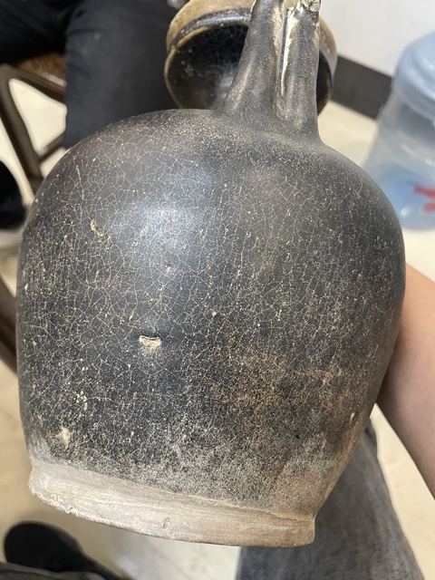 古玩陶瓷雞首壺真品鑒賞圖